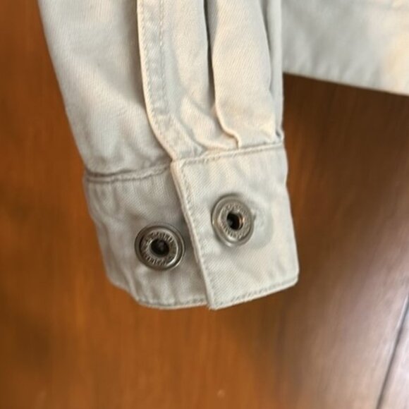 COLUMBIA Sportswear Co. Tough Mother Jeans Denim Jacket, Off-White, Sz XS - Picture 9 of 9